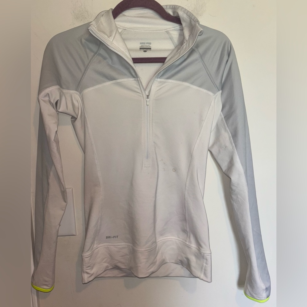 Nike Gray Fitted Zippered Jacket